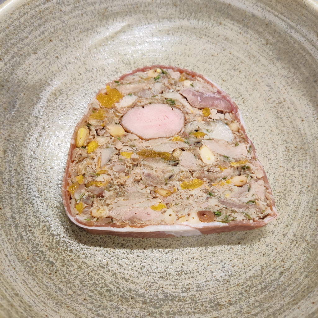 Rabbit Terrine Pressed with Seared Rabbit Loin