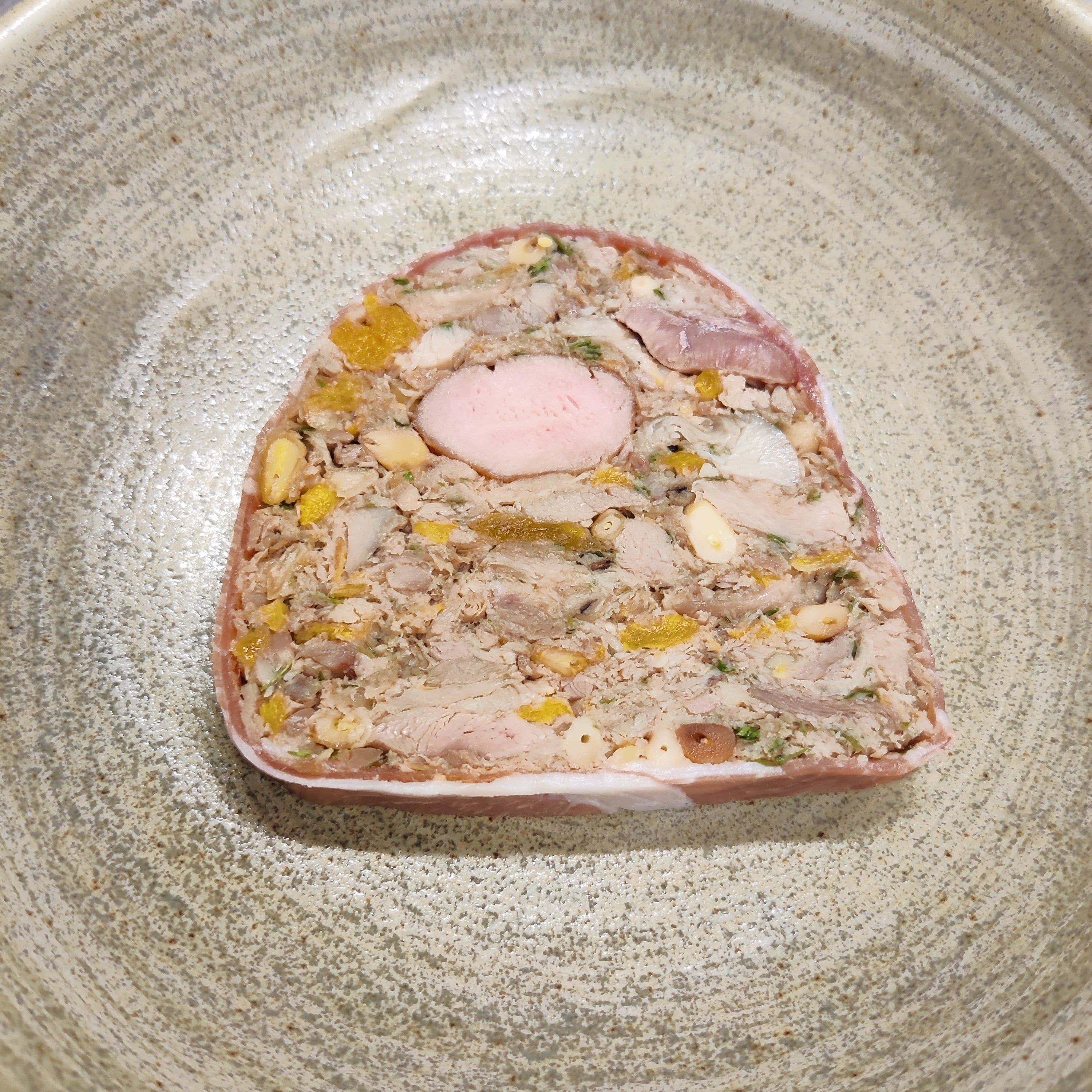 Rabbit Terrine Pressed with Seared Rabbit Loin